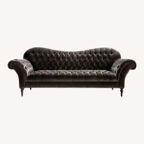 Used Arhaus Club 96' Green Velvet Sleeper Sofa for sale on AptDeco