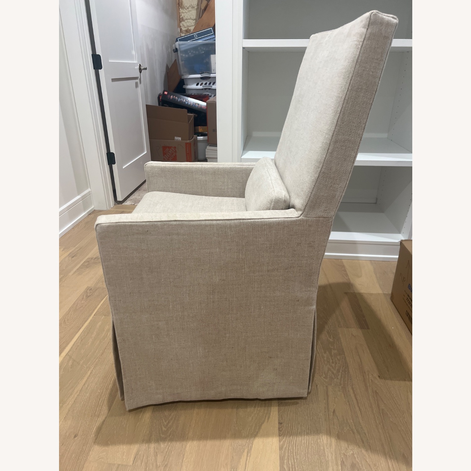 Restoration Hardware Natural Fabric Armchair - image-4