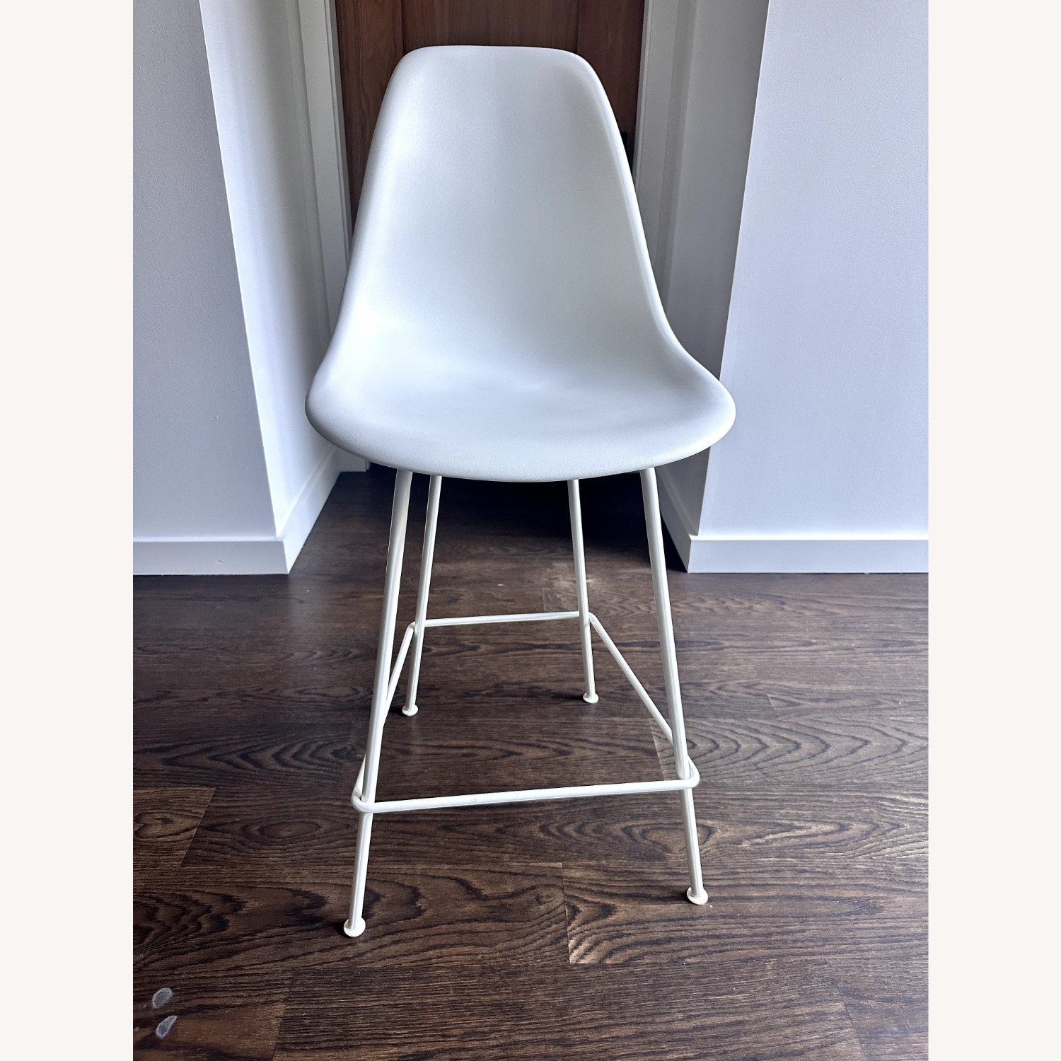 Herman Miller Eames White Plastic Stools - image-2