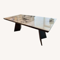 Andreu World Black Marble Dining Table