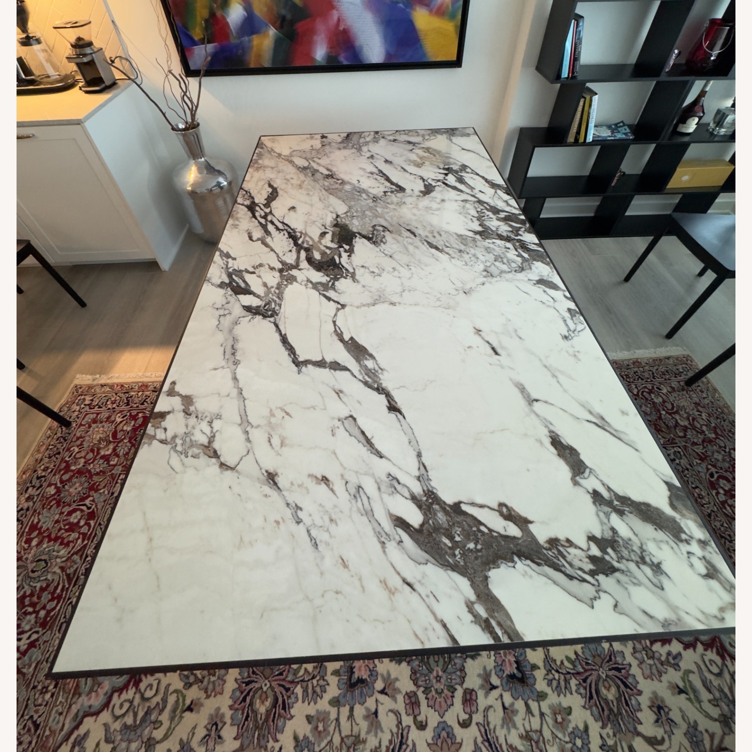 Andreu World Black Marble Dining Table - image-2
