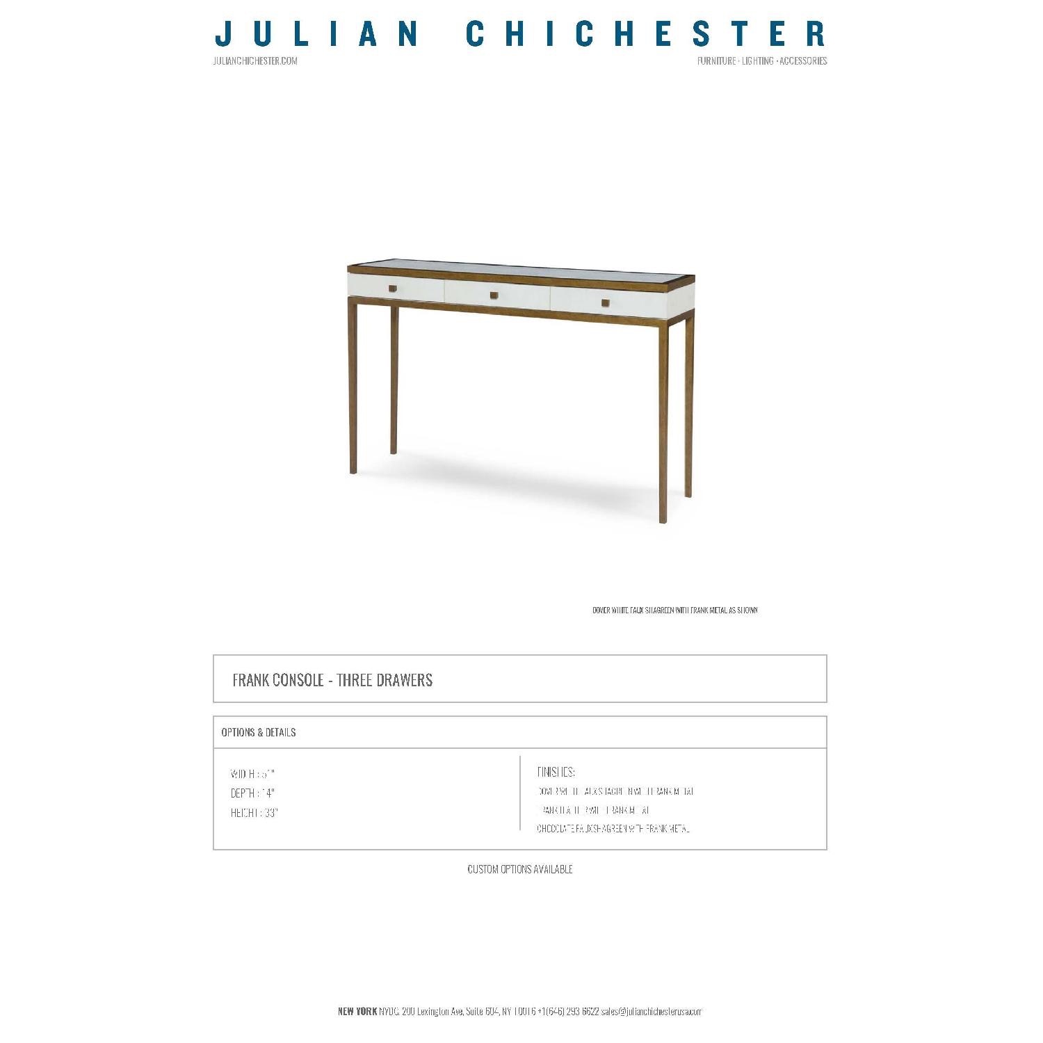 Julian Chichester Frank Console in Shagreen  - image-8