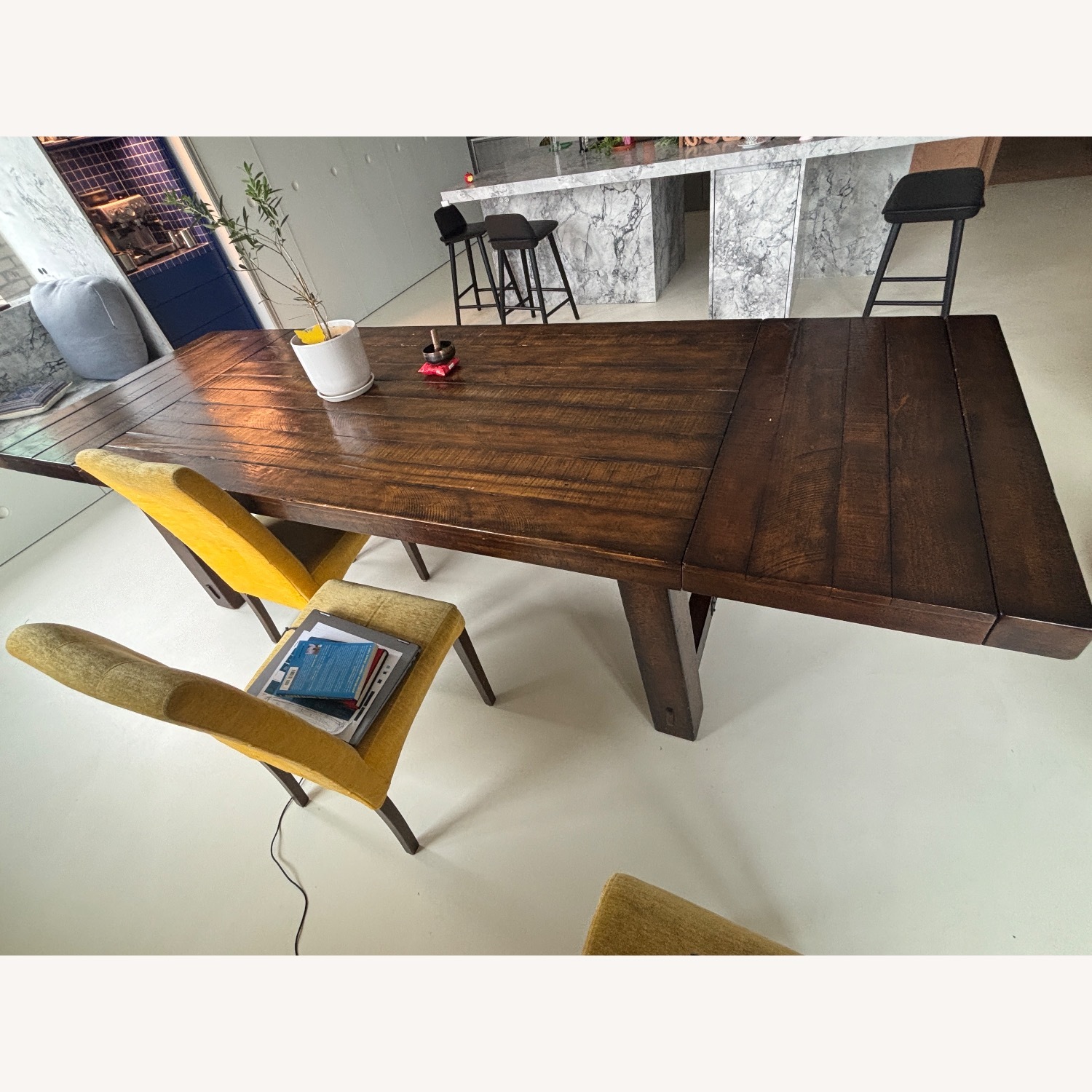 Pottery Barn Benchwright Extendable Dining Table - image-5