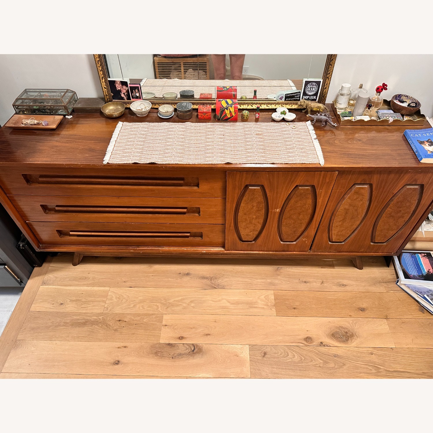 MCM 1960's Solid Wood Dresser - image-3