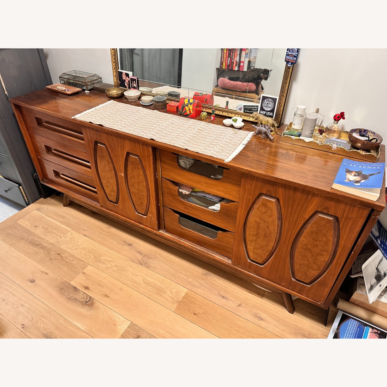 MCM 1960's Solid Wood Dresser - image-2