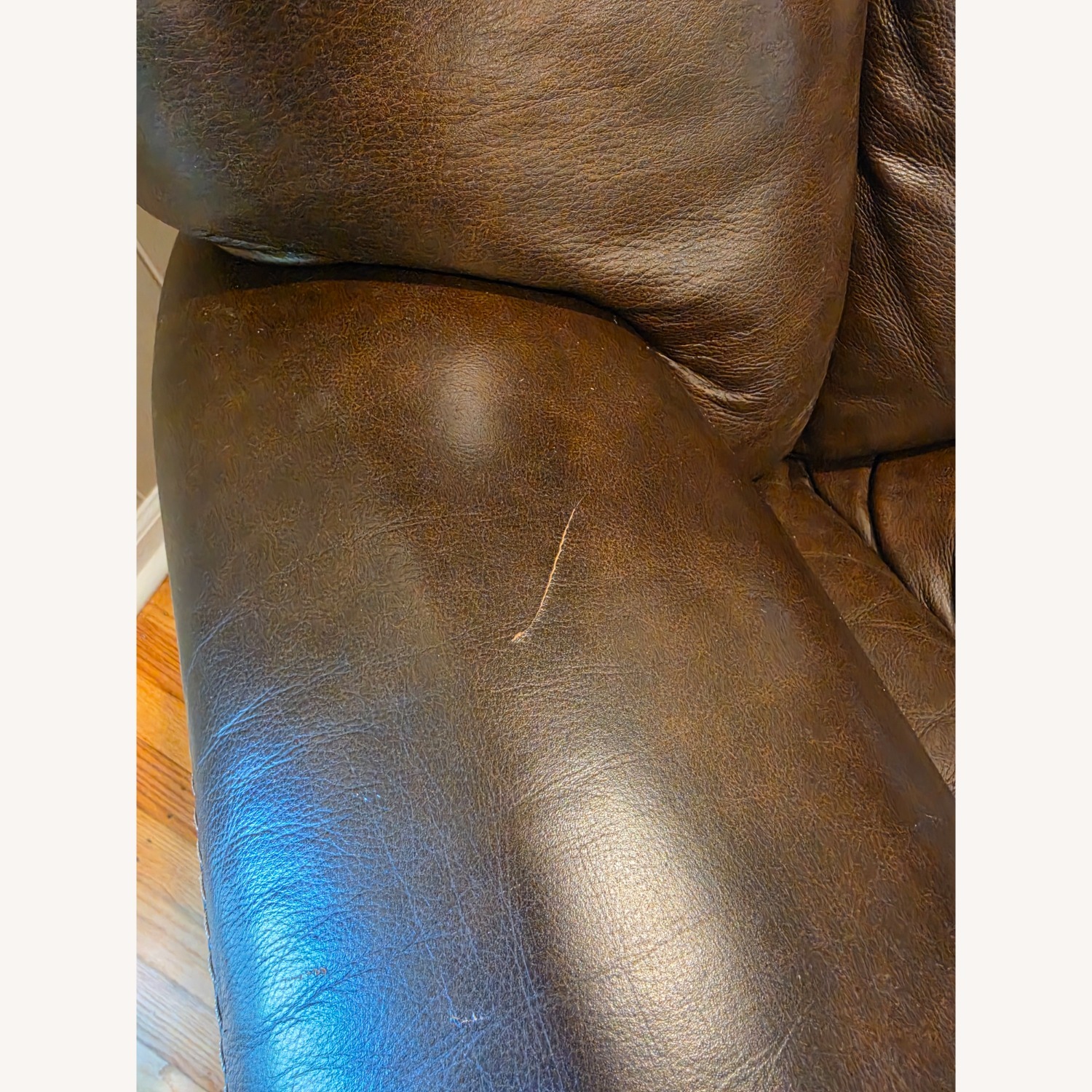 Dark Brown Leather Recliner - image-4