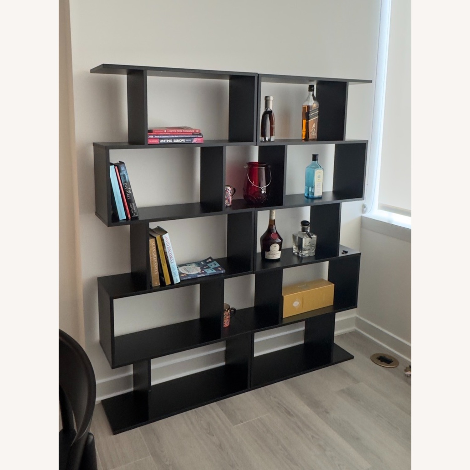 CB2 Black Wood Bookcase - image-3