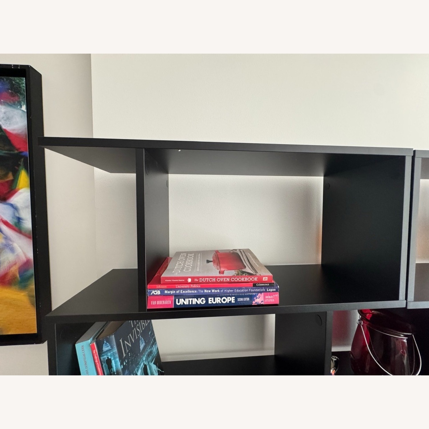 CB2 Black Wood Bookcase - image-5