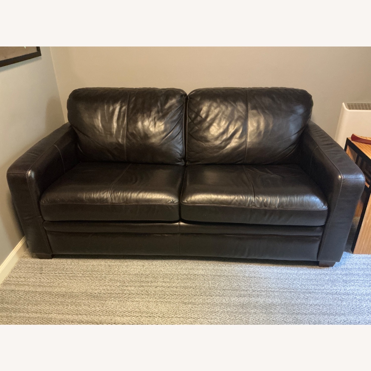 Dark Brown Sleeper Sofa - image-1