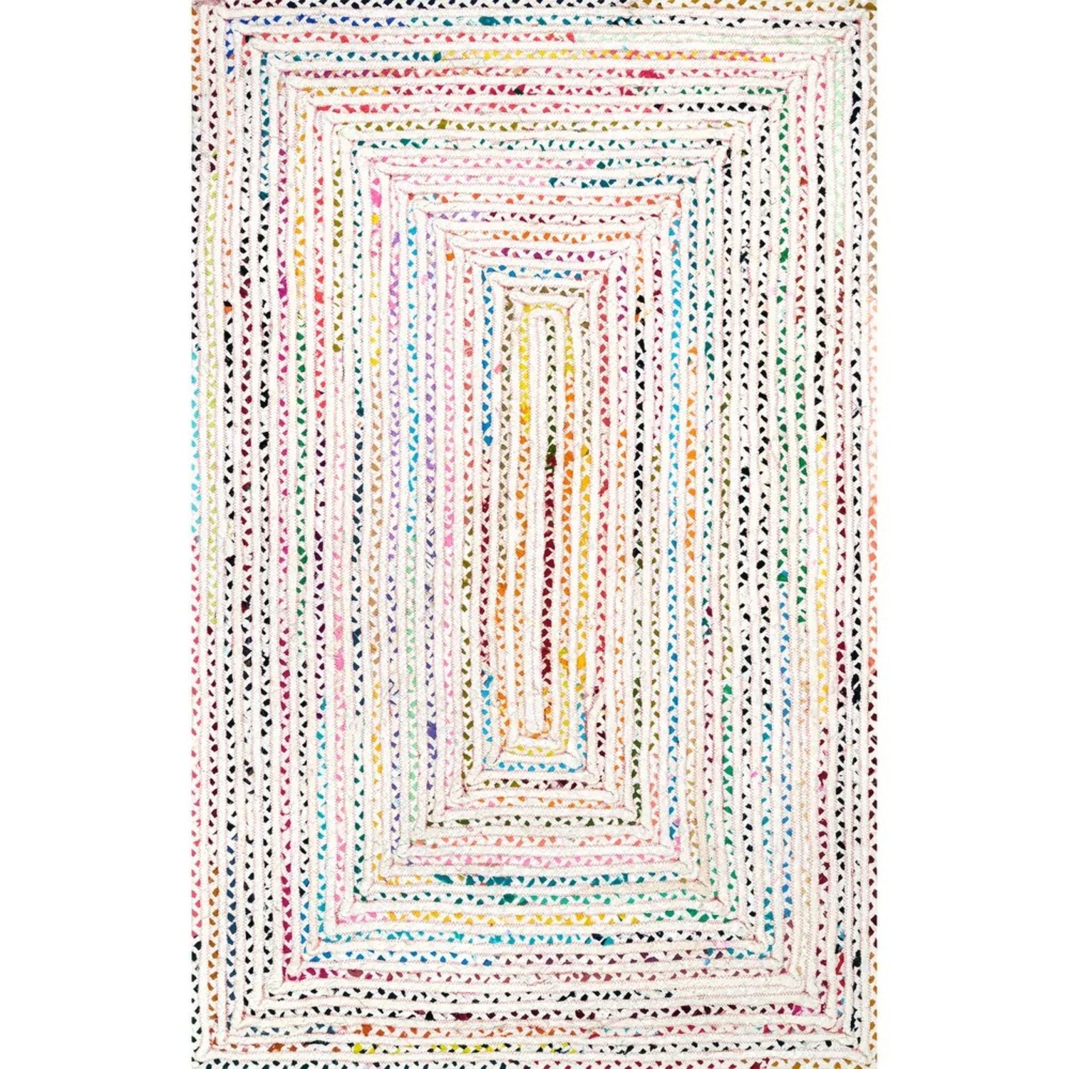 nuLOOM Tammara Multicolor Cotton Area Rug 6' x 9' - image-1