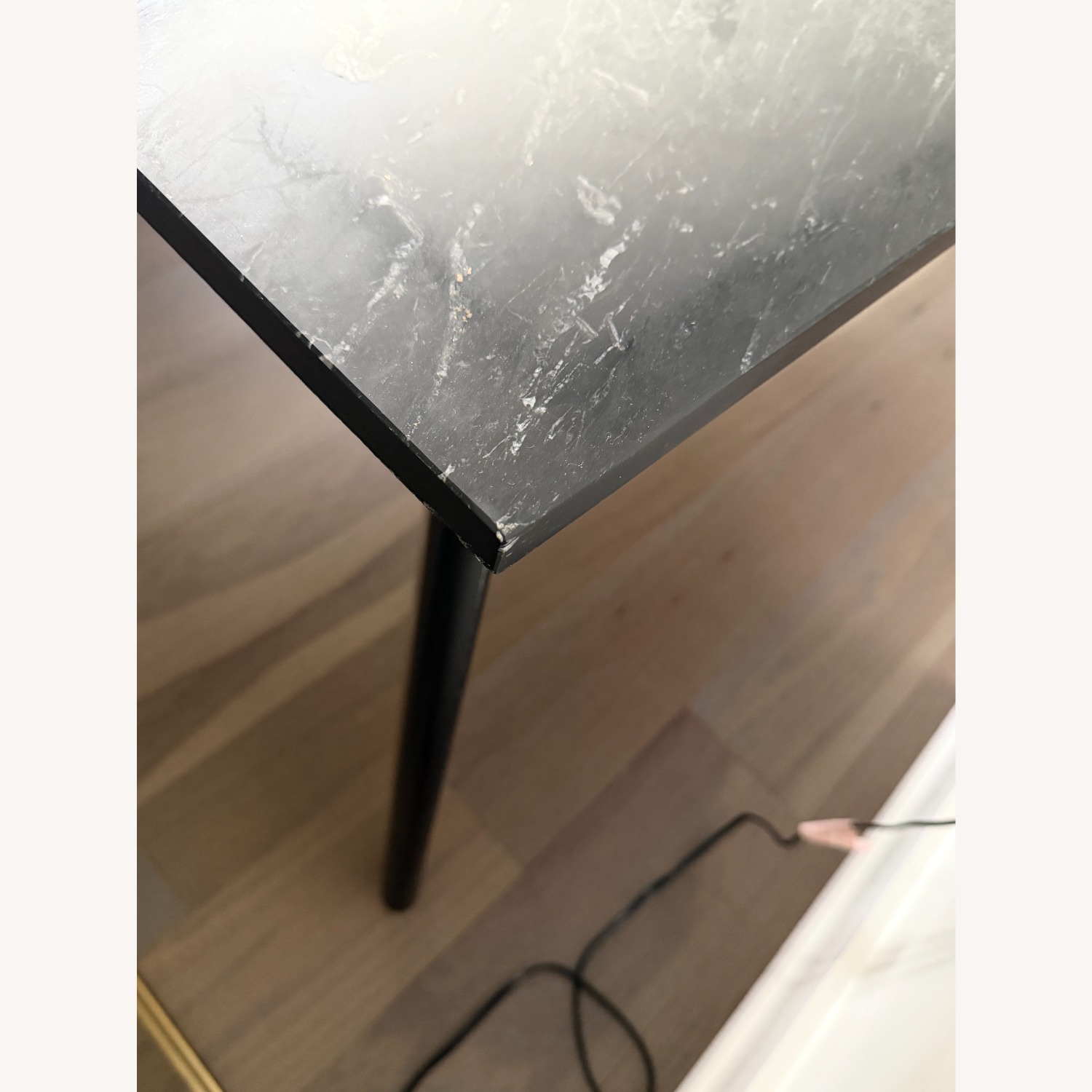 CB2 Harper Black Marble Dining Table - image-6