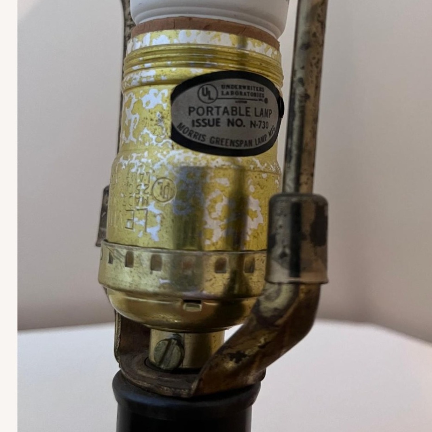 Vintage/Antique Natural Table Lamp - image-5