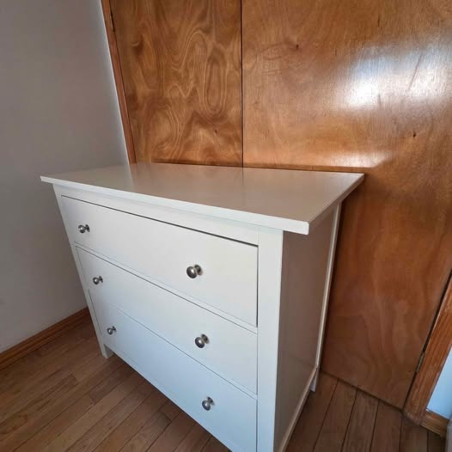 White 3 Drawer Dresser - image-2