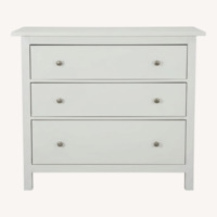 White 3 Drawer Dresser