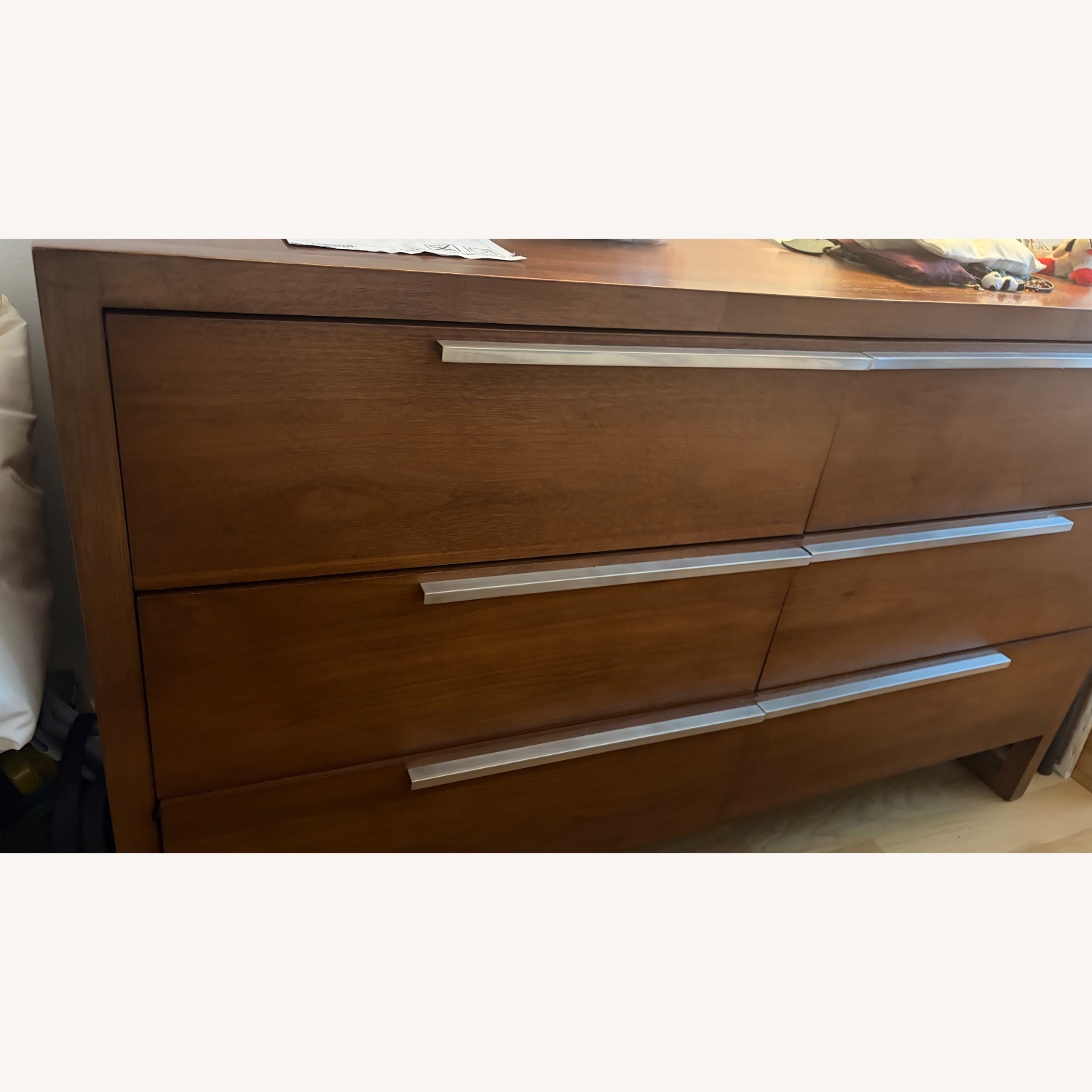 Bloomingdale's Dark Brown Wood Dresser - image-1