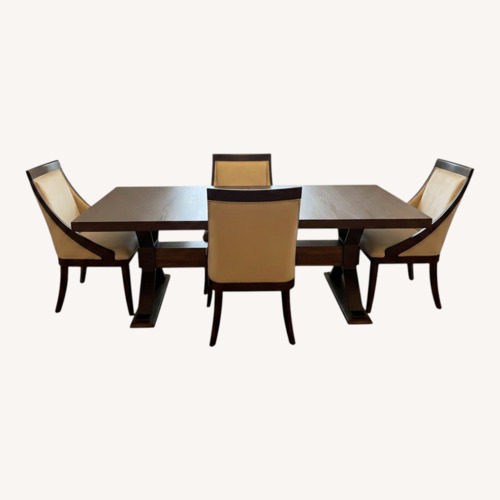 Used Raymour & Flanigan Dining Table & Chairs Set for sale on AptDeco
