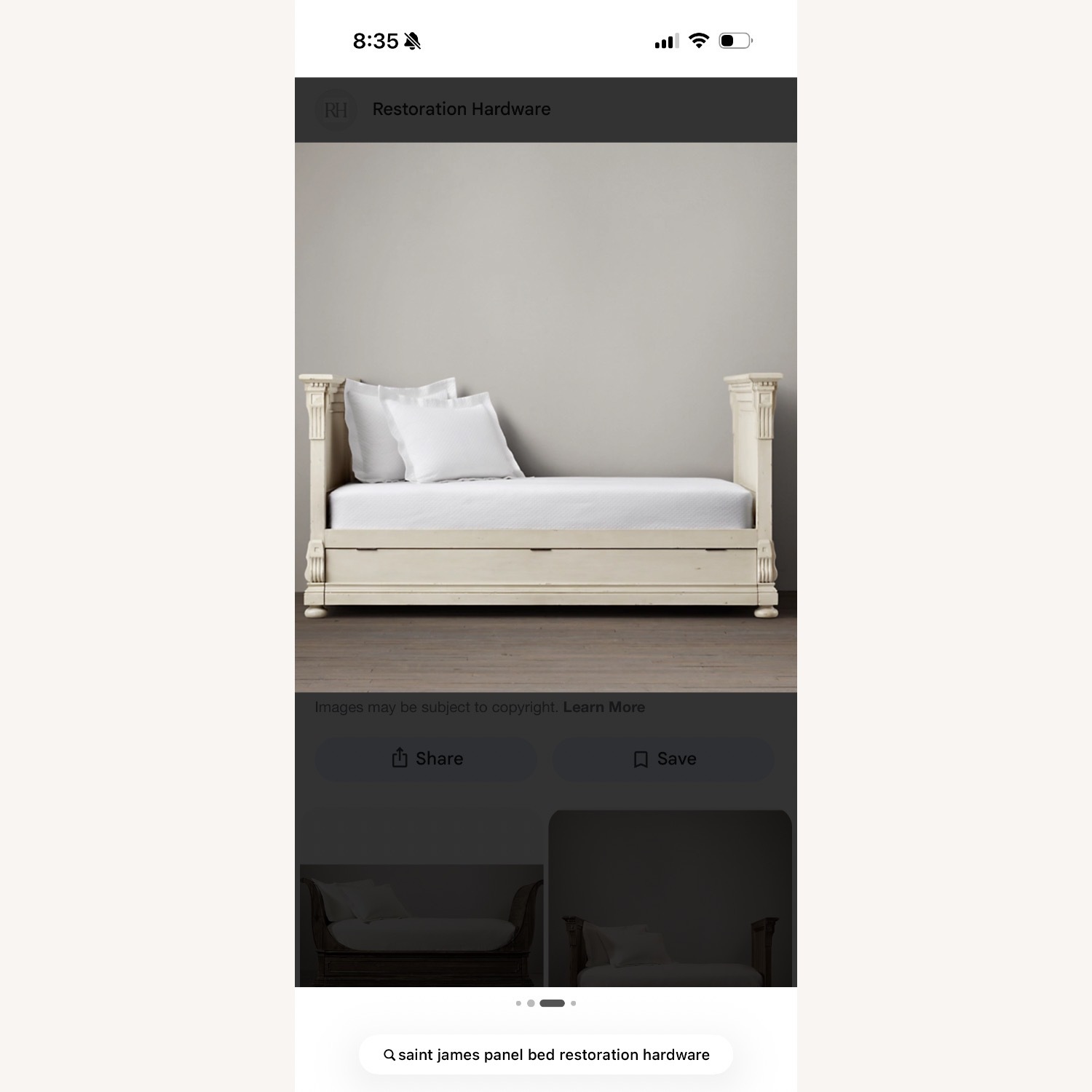 Restoration Hardware St James Natural Wood Daybed - image-5