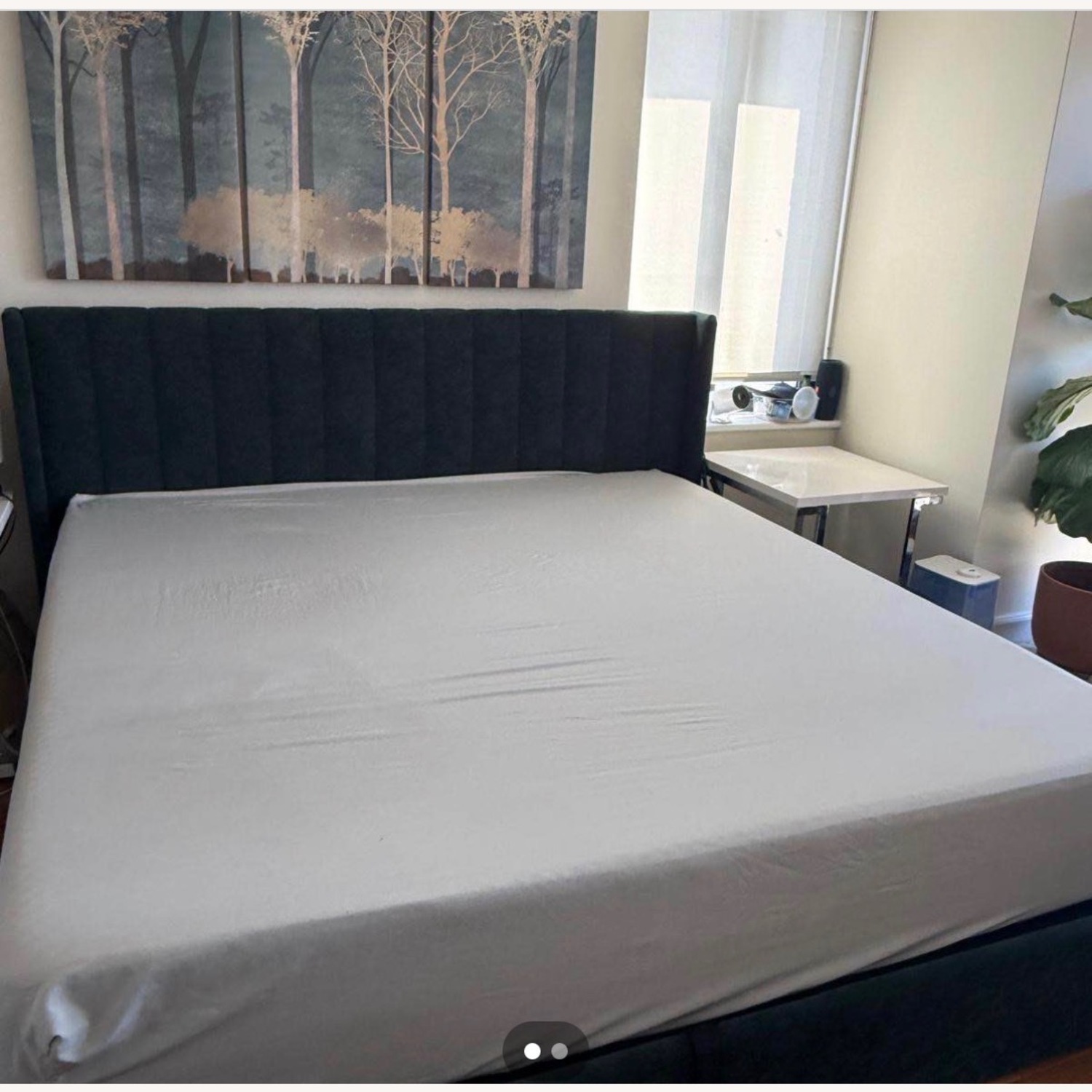 Daizia Lift Up Storage Platform Bed with Wingback Headboard - image-5
