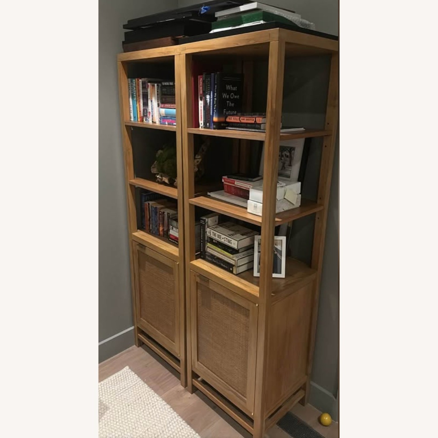 Crate & Barrel Blake Tall Storage Cabinet - image-4