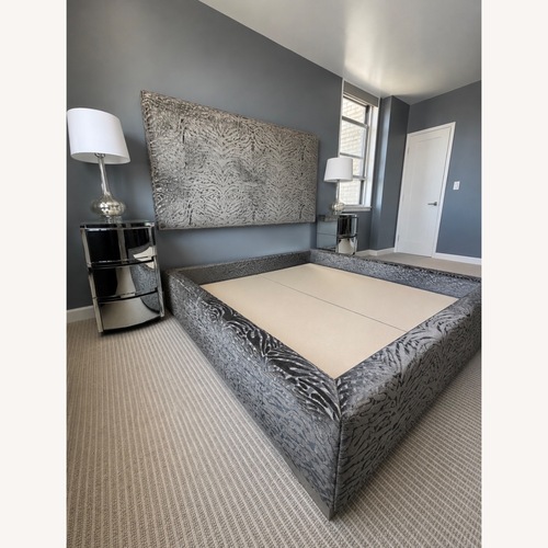 Used Custom Christian Lacroix Upholstered Bed for sale on AptDeco