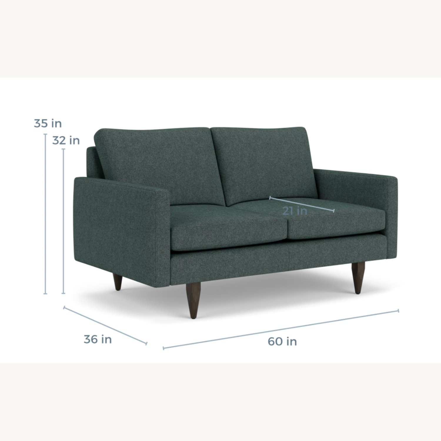 Room & Board Jasper Green 2 Seater Sofa - image-4
