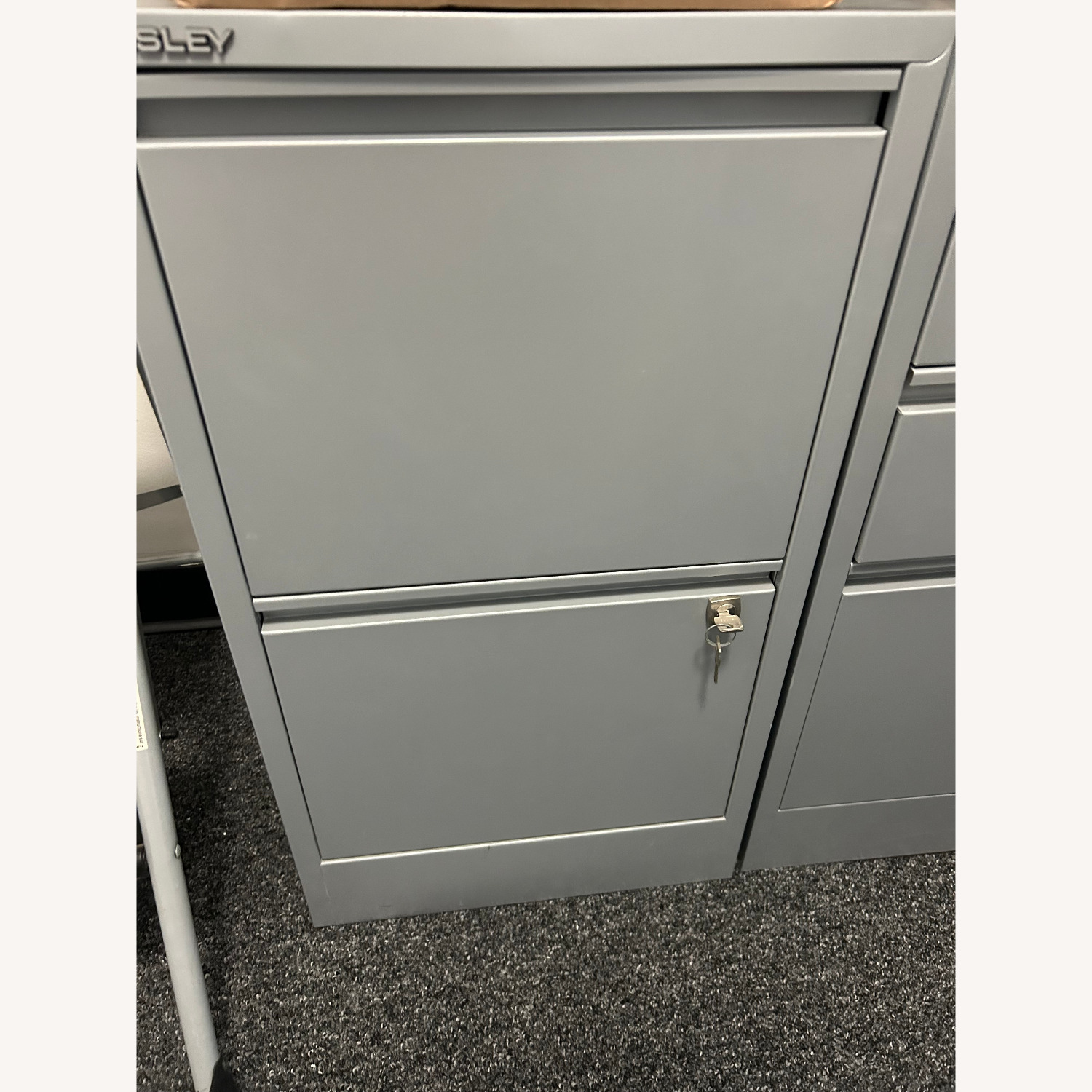 Bisley Classic 2 Drawer Lockable File Cabinet - image-1