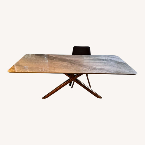 Used The London Marble Company White Dining Table for sale on AptDeco