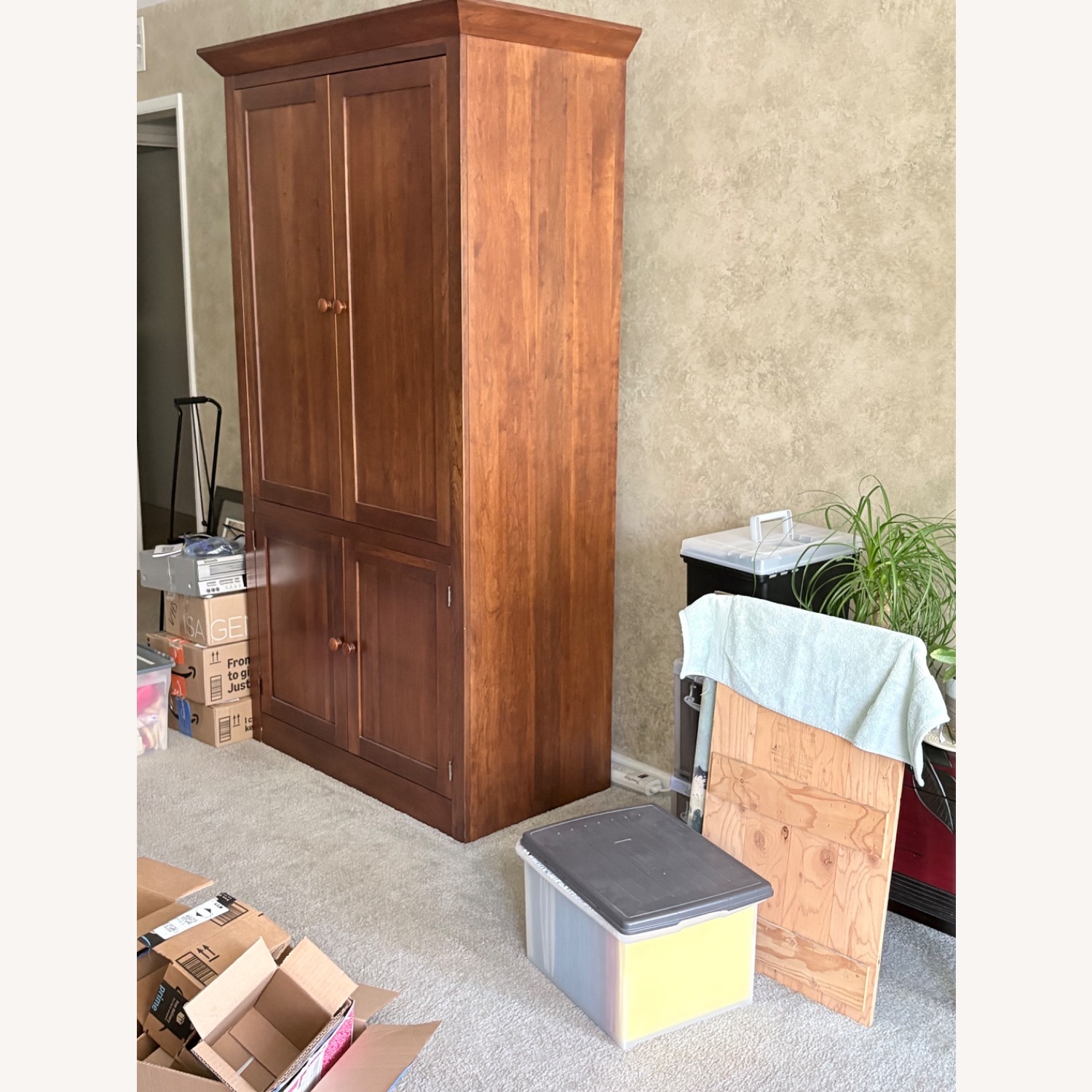Ethan Allen Solid Cherry Wood Media Center - image-2