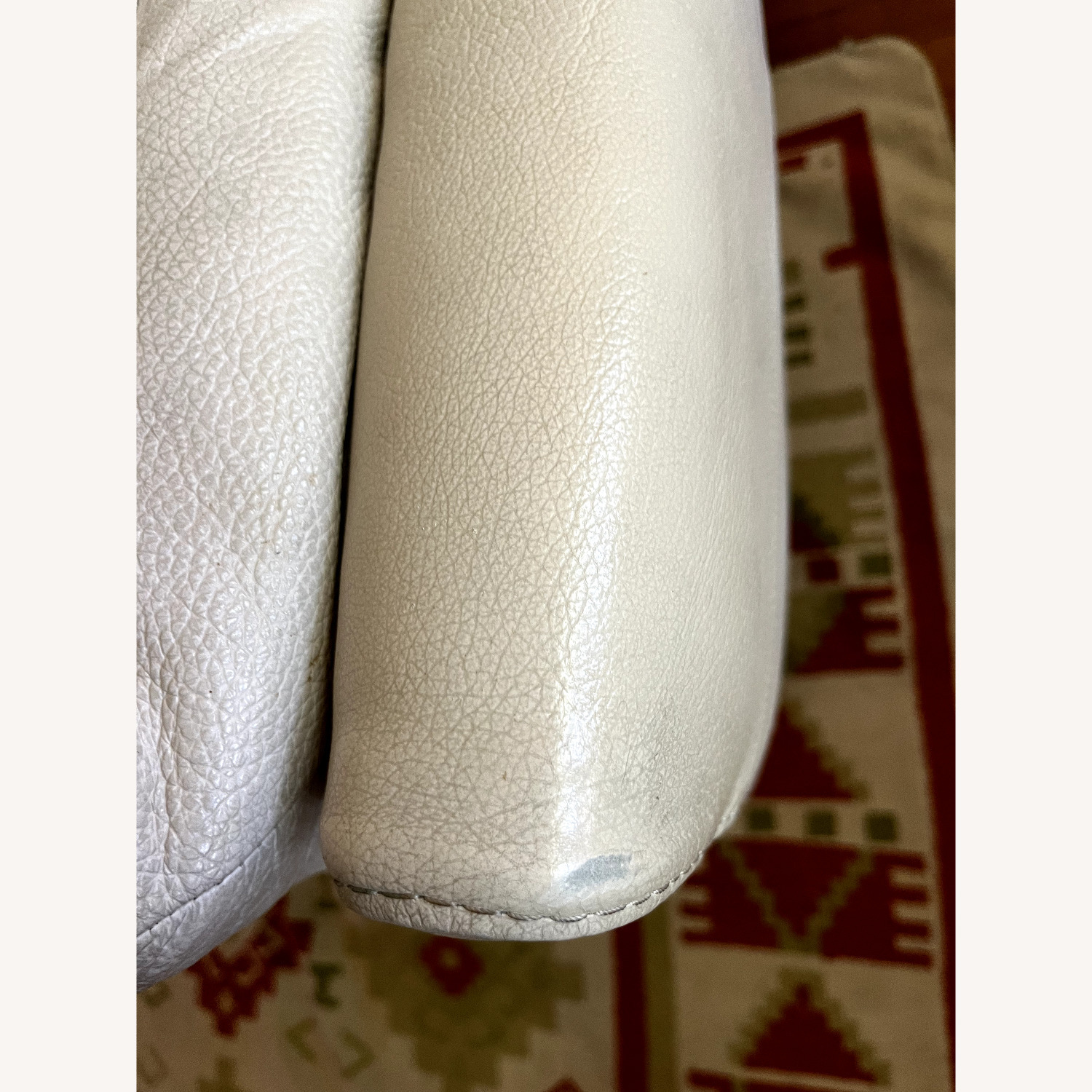 Natuzzi Editions White Leather 3+ Seater Sofa - image-7