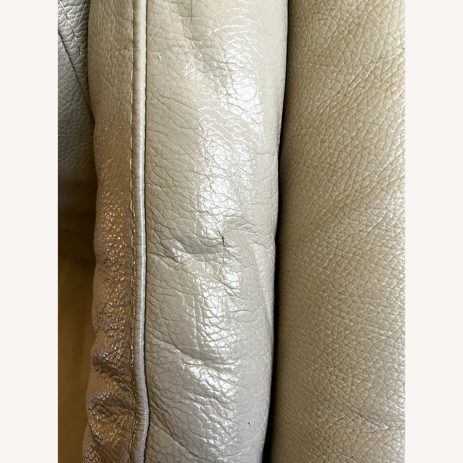 Natuzzi Editions White Leather 3+ Seater Sofa - image-8