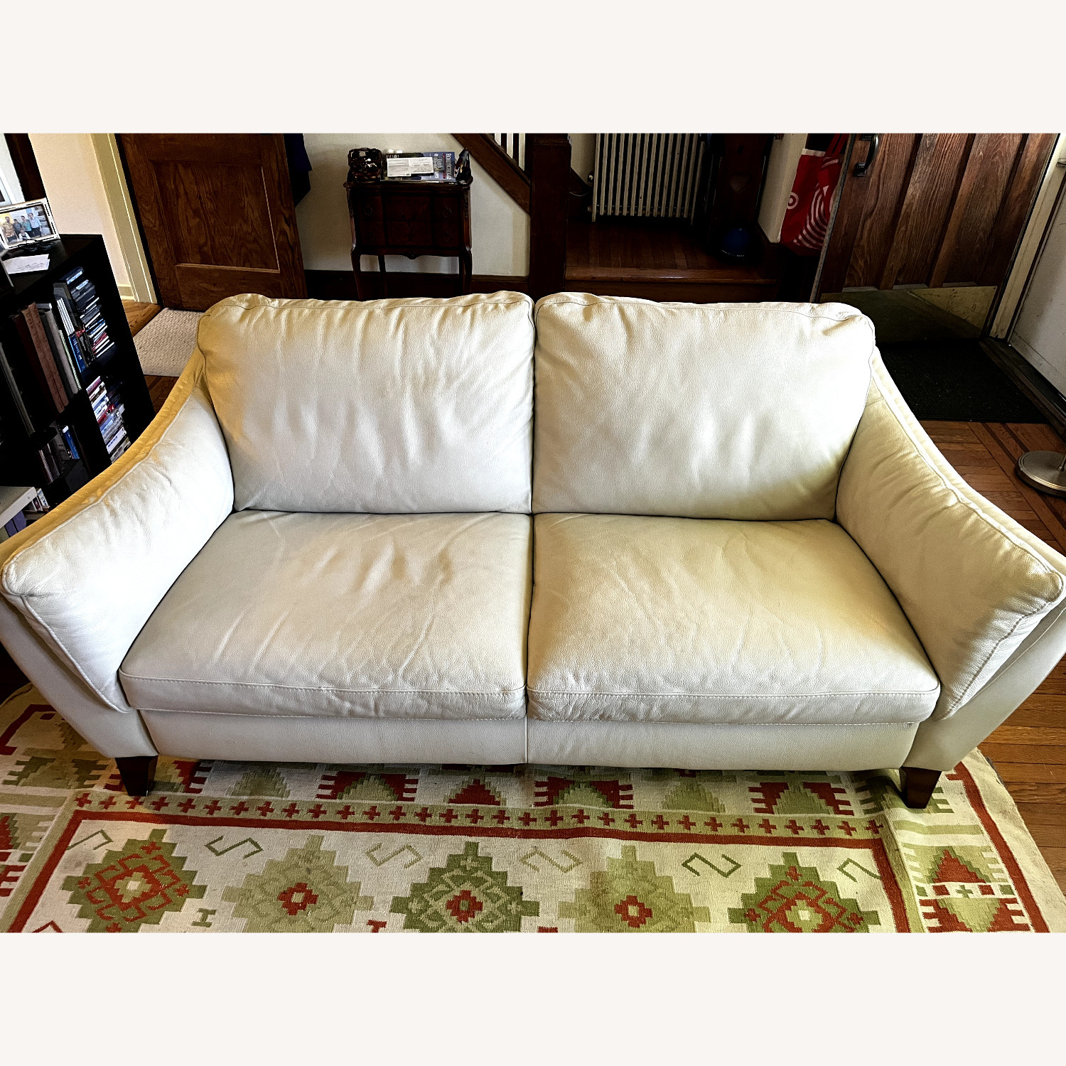 Natuzzi Editions White Leather 3+ Seater Sofa - image-11