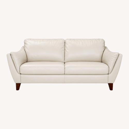 Used Natuzzi Editions White Leather 3+ Seater Sofa for sale on AptDeco