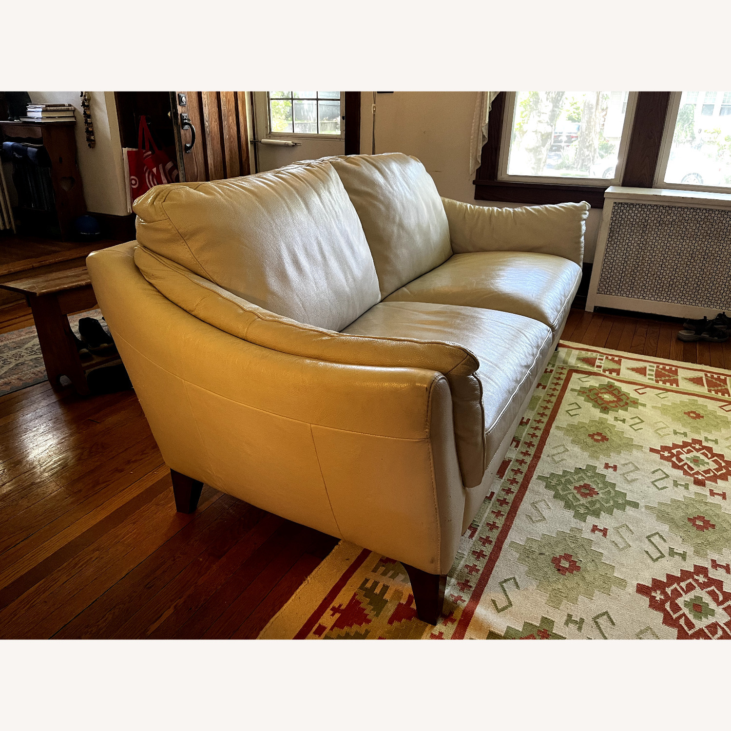 Natuzzi Editions White Leather 3+ Seater Sofa - image-3