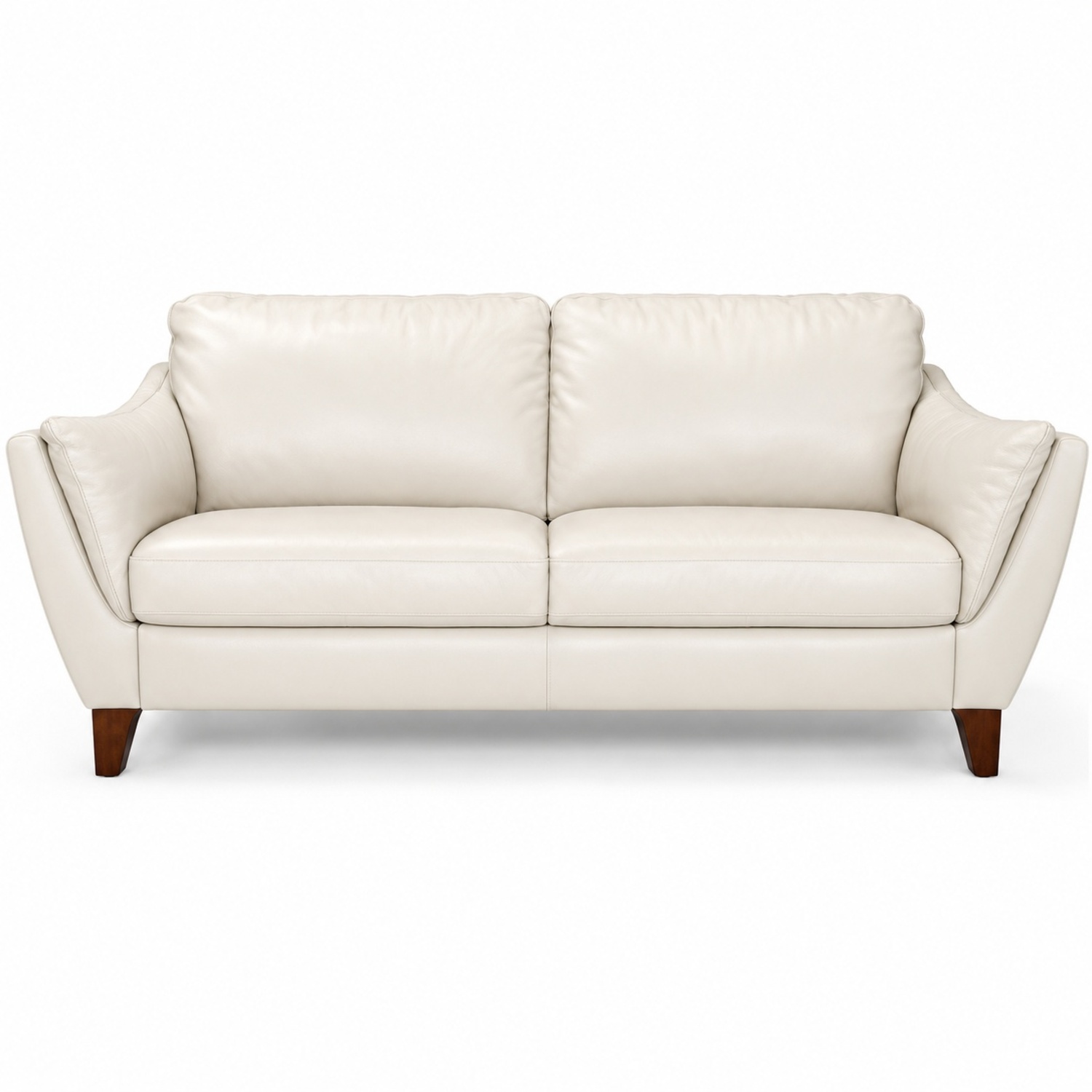 Natuzzi Editions White Leather 3+ Seater Sofa - image-14