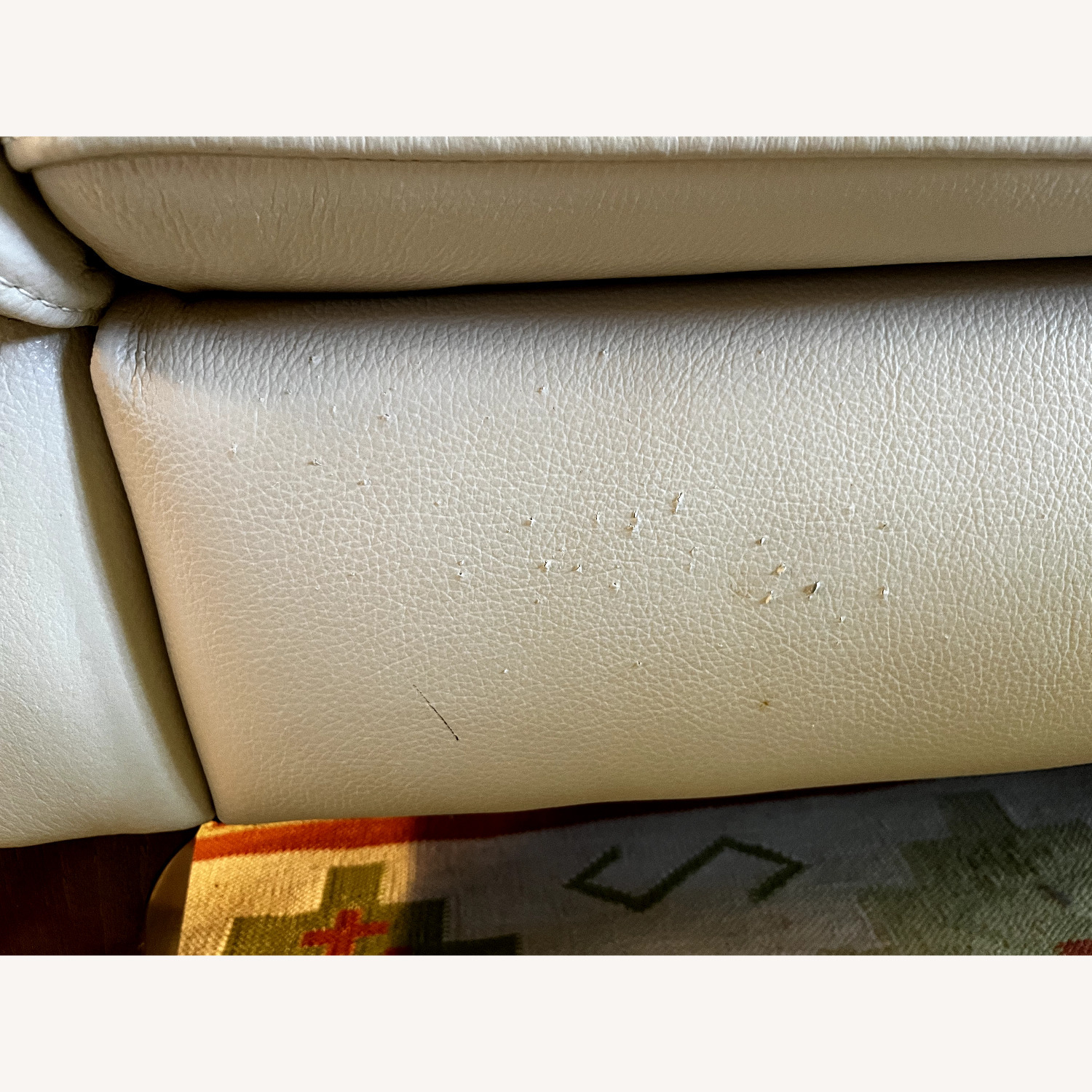 Natuzzi Editions White Leather 3+ Seater Sofa - image-4
