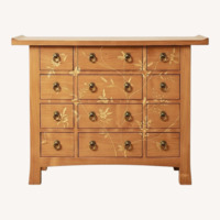 Vintage/Antique Finds Orange Wood Chest