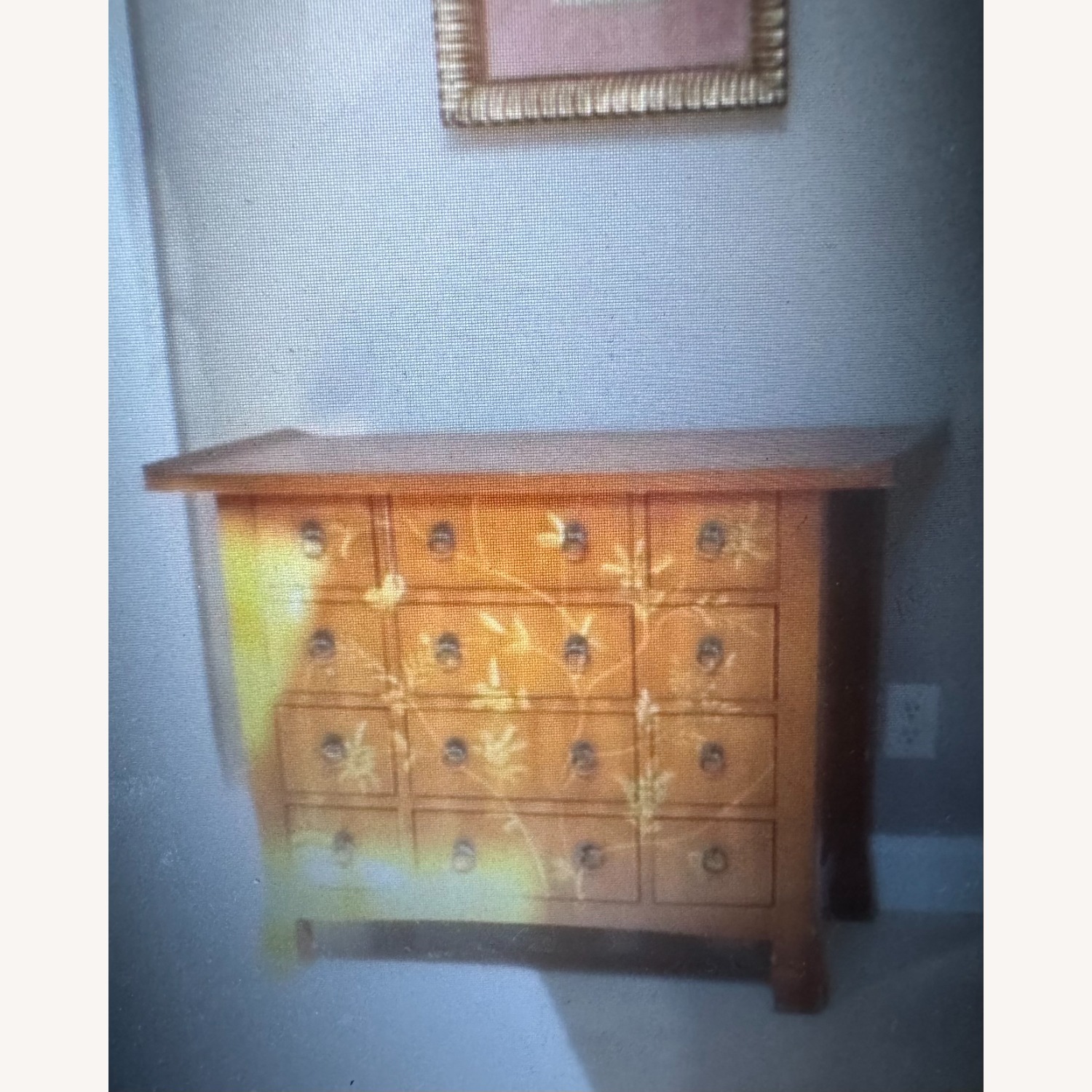 Vintage/Antique Finds Orange Wood Chest - image-2