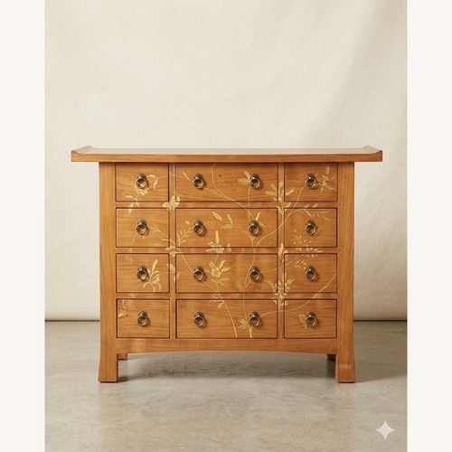 Used Vintage/Antique Finds Orange Wood Chest for sale on AptDeco