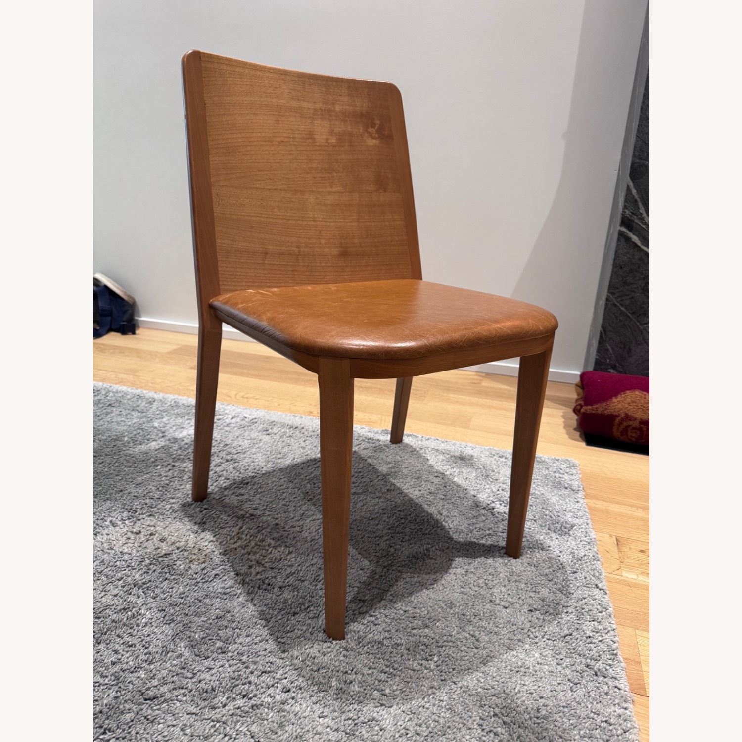 Design Somonini Wing Light Brown Wood Dining Chairs - image-1