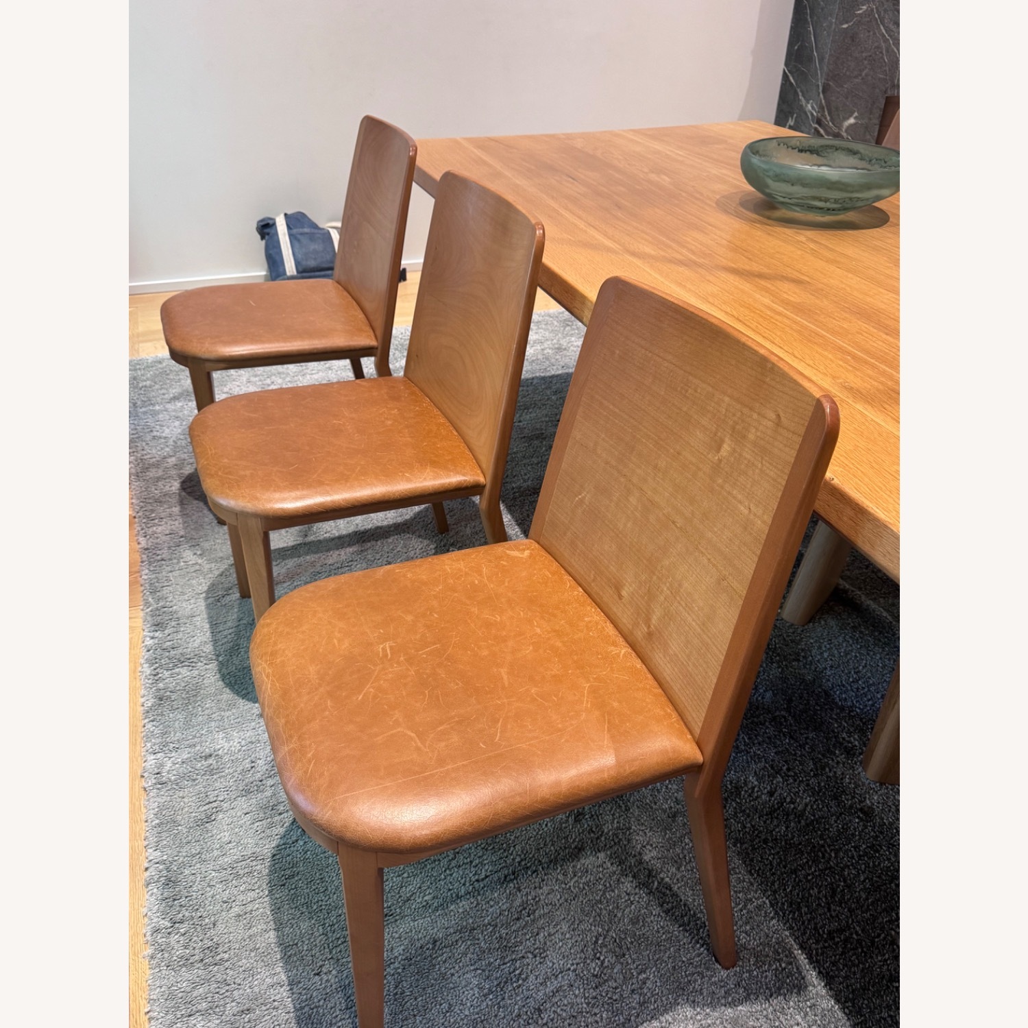 Design Somonini Wing Light Brown Wood Dining Chairs - image-3