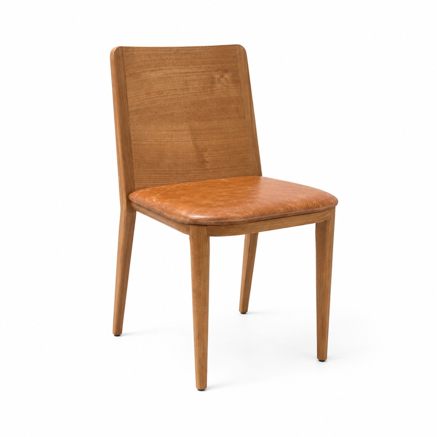 Design Somonini Wing Light Brown Wood Dining Chairs - image-5