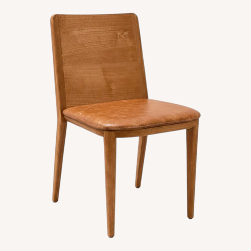 Used Design Somonini Wing Light Brown Wood Dining Chairs for sale on AptDeco