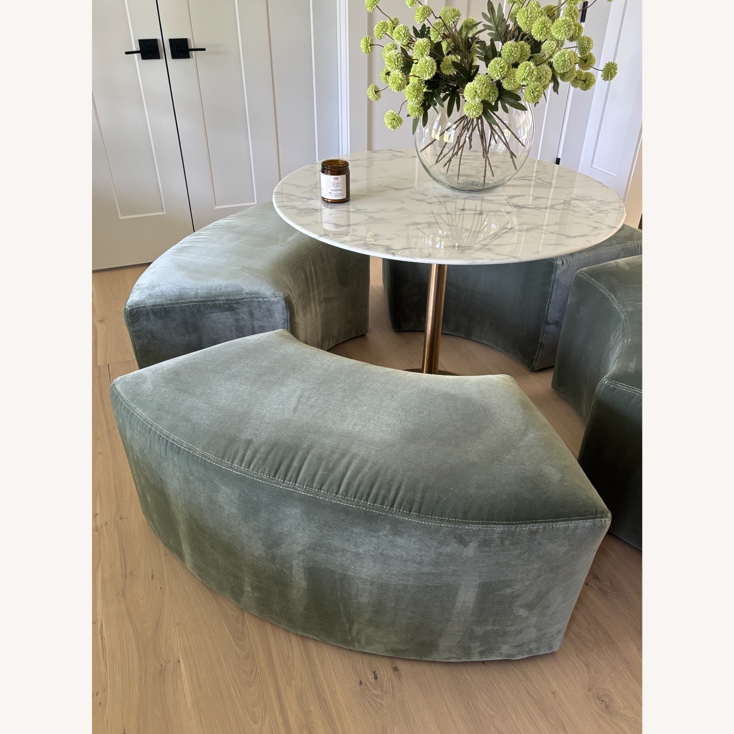 Lulu & Georgia Colm Velvet Dining Bench - image-7