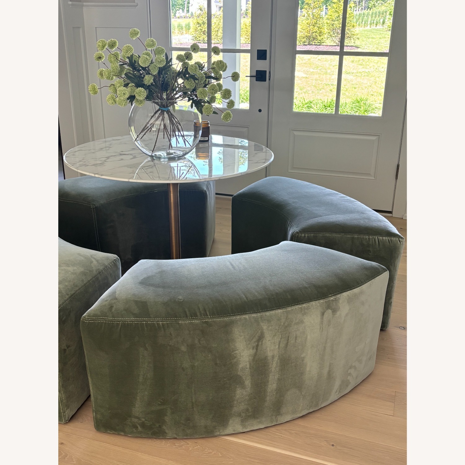 Lulu & Georgia Colm Velvet Dining Bench - image-5