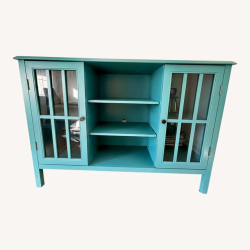 Used Wood Media Storage for sale on AptDeco