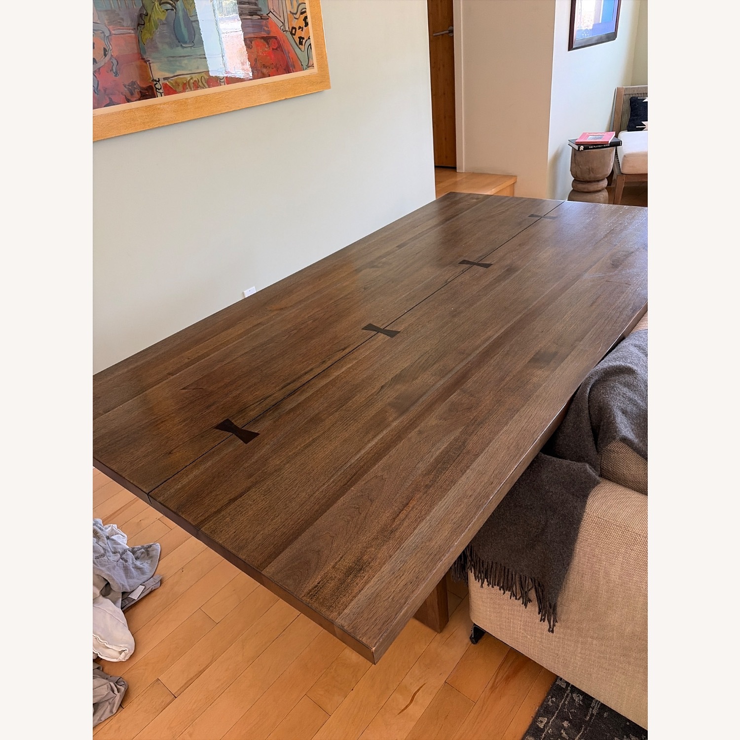 Crate & Barrel Exclusive Monarch Shiitake 76" Dining Table - image-11
