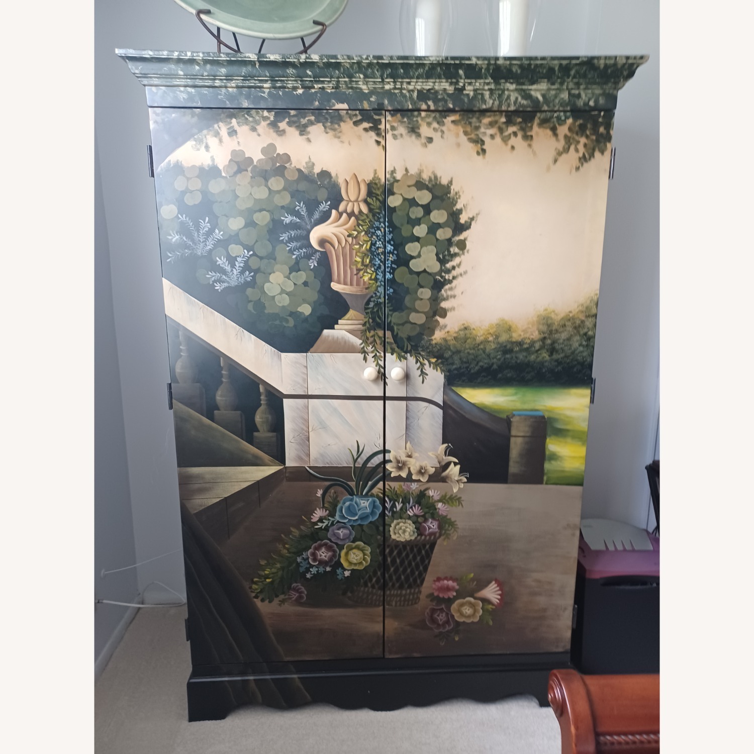 Scenery Painted Armoire   - image-1