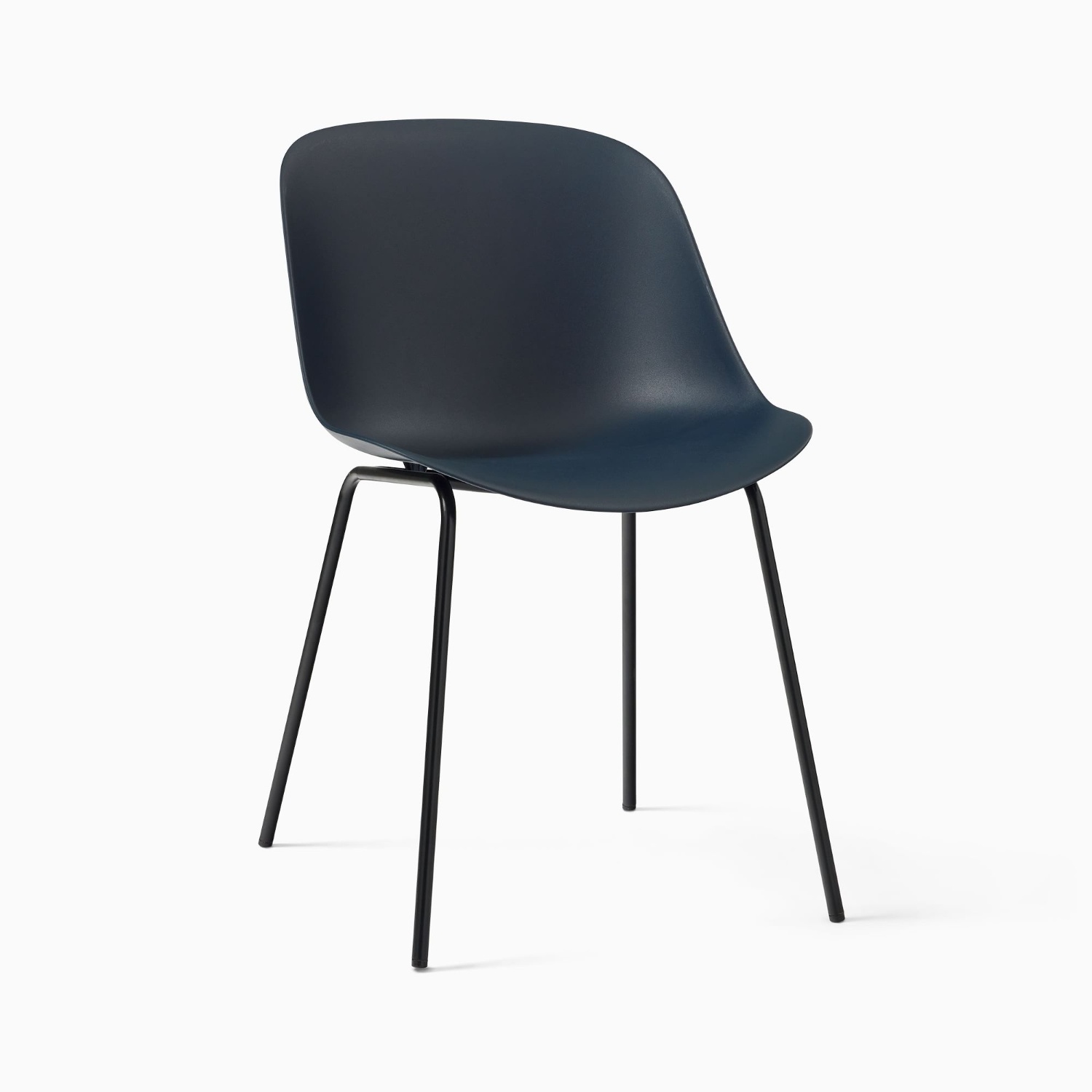 West Elm Black Plastic "Classon" Chairs (Set of 2) - image-7
