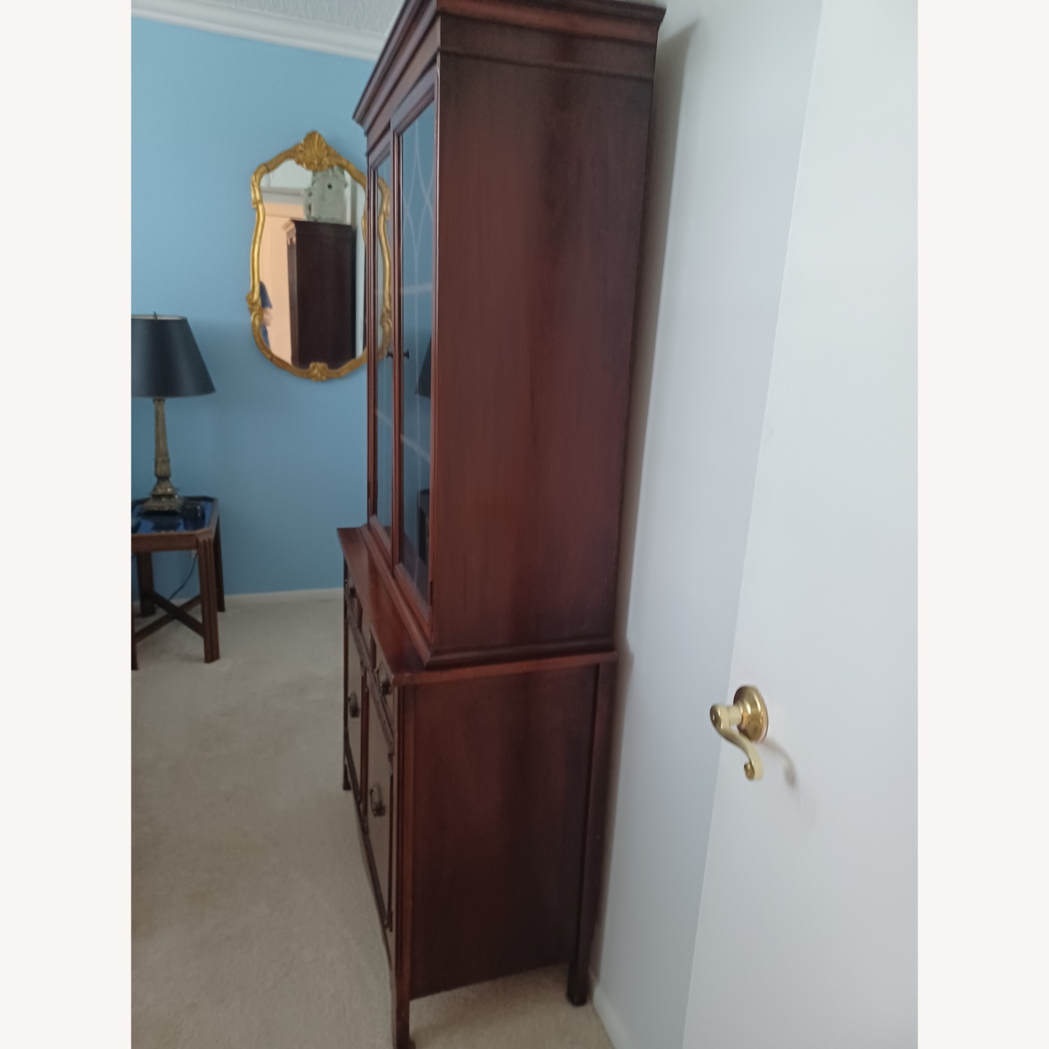 Cherry Wood China Cabinet  - image-2