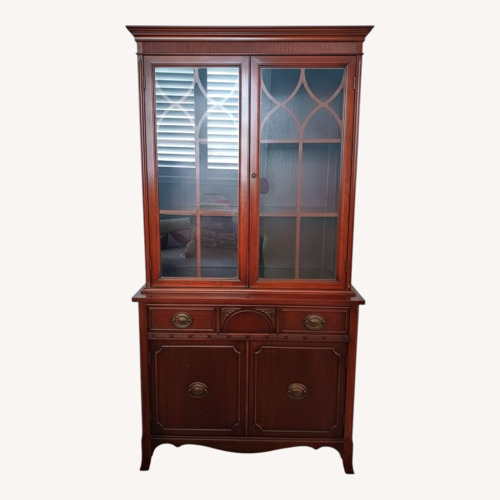 Used Cherry Wood China Cabinet  for sale on AptDeco